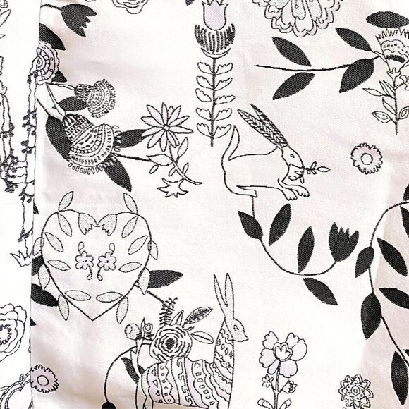 Markus Lupfer A line skirt in flower/rabbit print size M - Picture 9 of 11